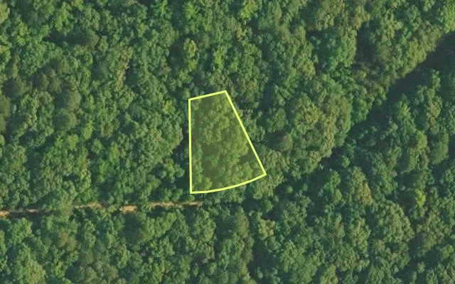 Aerial view of VAN BUREN County parcel 4500-01489-0000 — Arkansas post-auction with approximate parcel outline