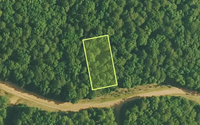 Aerial view of VAN BUREN County parcel 4400-20079-0000 — Arkansas post-auction with approximate parcel outline