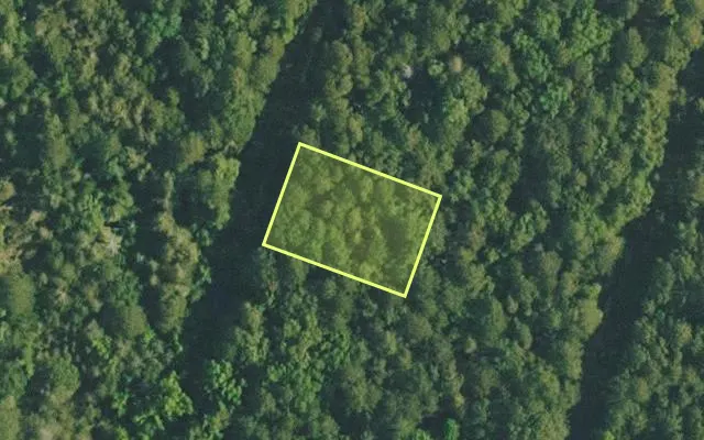 Aerial view of VAN BUREN County parcel 4500-02103-0000 — Arkansas post-auction with approximate parcel outline