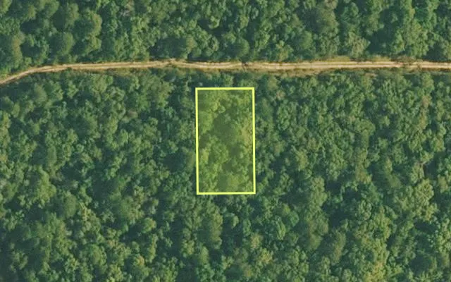 Aerial view of VAN BUREN County parcel 4500-01423-0000 — Arkansas post-auction with approximate parcel outline