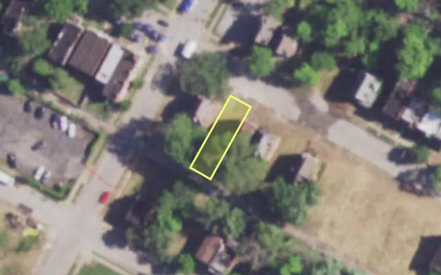 Aerial view of 3962 MAFFITT AV — vacant lot, St. Louis with approximate parcel outline