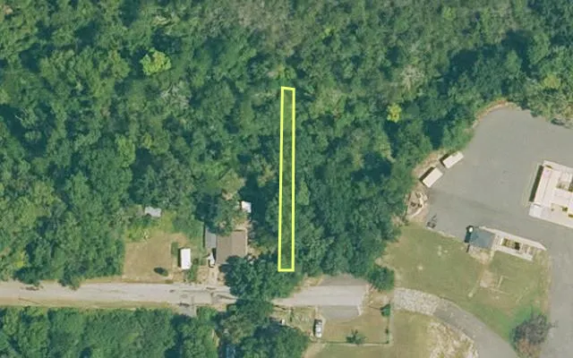 Aerial view of GARLAND County parcel 43701 — Arkansas post-auction with approximate parcel outline