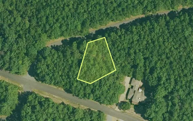 Aerial view of GARLAND County parcel 65110 — Arkansas post-auction with approximate parcel outline