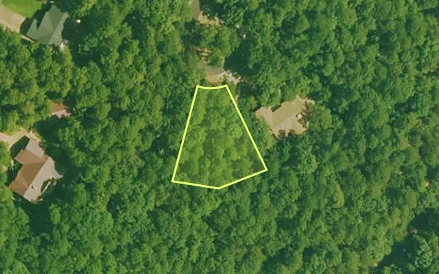 Aerial view of GARLAND County parcel 67492 — Arkansas post-auction with approximate parcel outline
