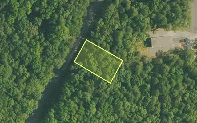 Aerial view of VAN BUREN County parcel 4400-22135-0000 — Arkansas post-auction with approximate parcel outline