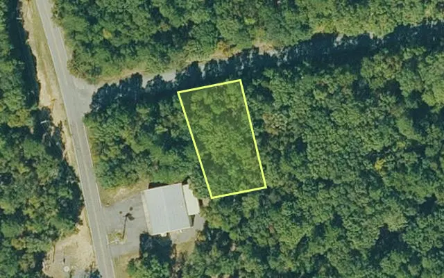 Aerial view of VAN BUREN County parcel 4300-07011-0000 — Arkansas post-auction with approximate parcel outline