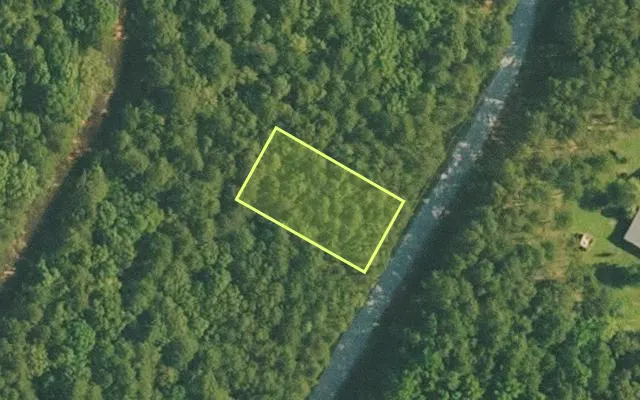 Aerial view of VAN BUREN County parcel 4400-22247-0000 — Arkansas post-auction with approximate parcel outline