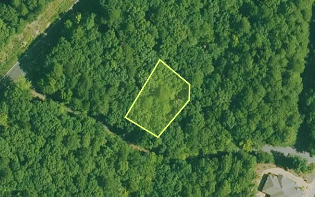 Aerial view of GARLAND County parcel 59876 — Arkansas post-auction with approximate parcel outline