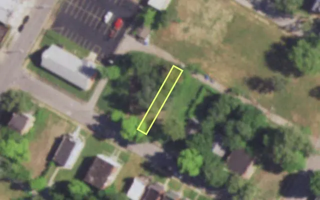 Aerial view of 4653 ST FERDINAND AV — vacant lot, St. Louis with approximate parcel outline