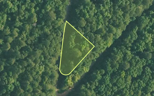 Aerial view of VAN BUREN County parcel 4300-01227-0000 — Arkansas post-auction with approximate parcel outline