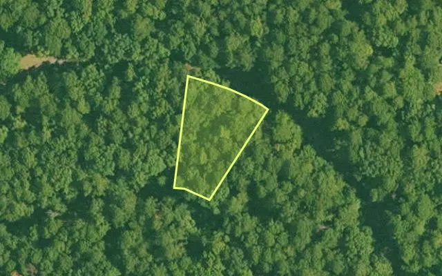 Aerial view of SALINE County parcel 588-00076-000 — Arkansas post-auction with approximate parcel outline