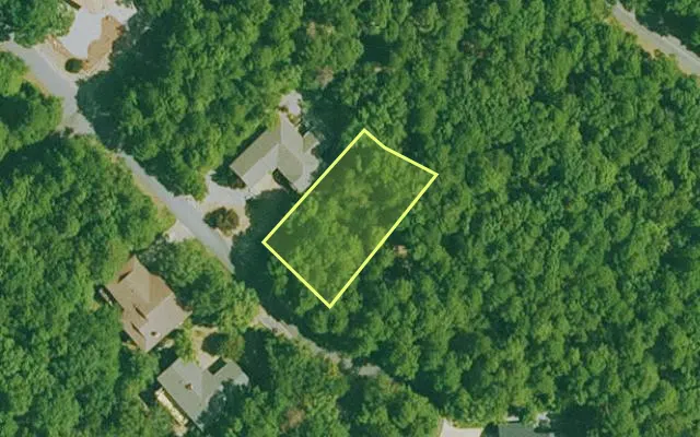 Aerial view of GARLAND County parcel 66097 — Arkansas post-auction with approximate parcel outline