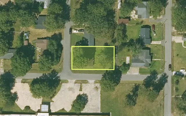 Aerial view of DESHA County parcel 005-02036-000 — Arkansas post-auction with approximate parcel outline