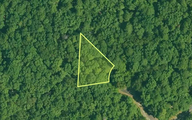Aerial view of GARLAND County parcel 65116 — Arkansas post-auction with approximate parcel outline