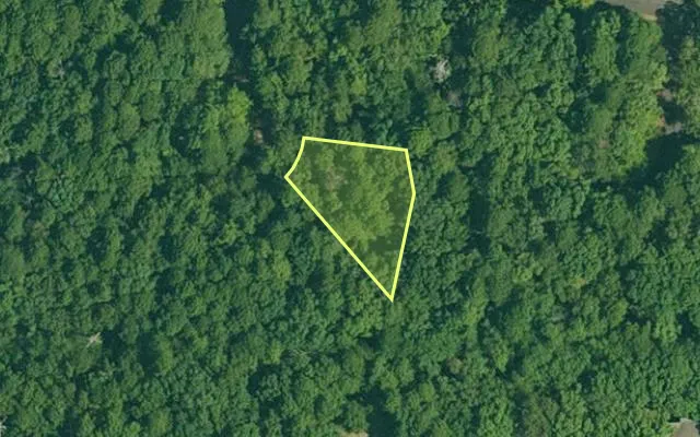 Aerial view of GARLAND County parcel 61977 — Arkansas post-auction with approximate parcel outline