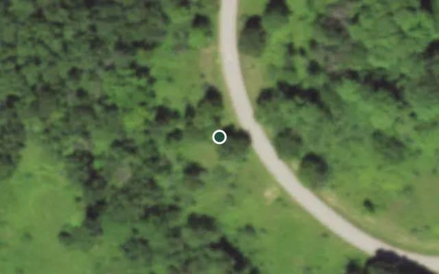 Aerial view of 0.73 acres in Sauk, WI — 16077; approximate location marked