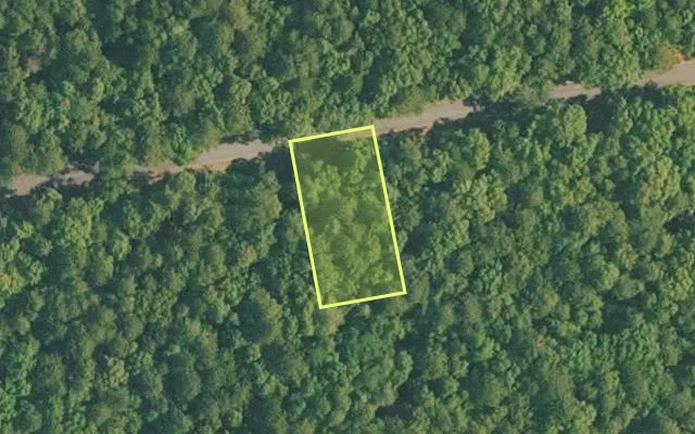 Aerial view of VAN BUREN County parcel 4400-11116-0000 — Arkansas post-auction with approximate parcel outline