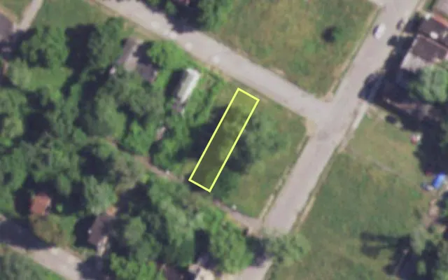 Aerial view of 4206 COTE BRILLIANTE AV — vacant lot, St. Louis with approximate parcel outline