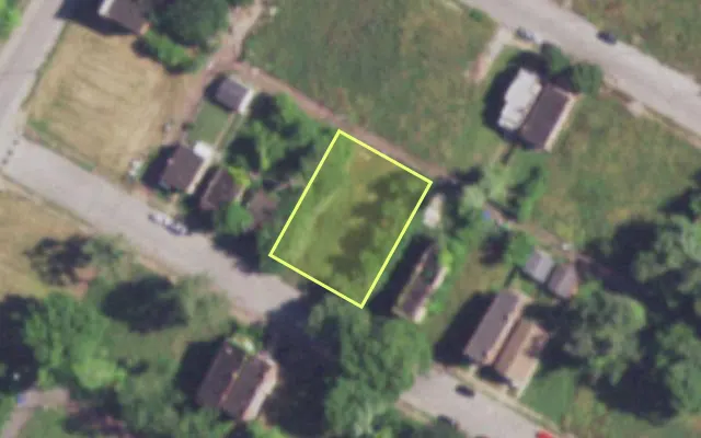 Aerial view of 4039 COTE BRILLIANTE AV — vacant lot, St. Louis with approximate parcel outline