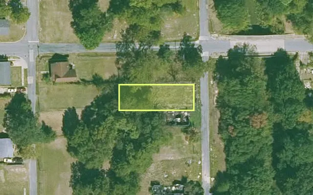 Aerial view of JEFFERSON County parcel 930-14140-000 — Arkansas post-auction with approximate parcel outline