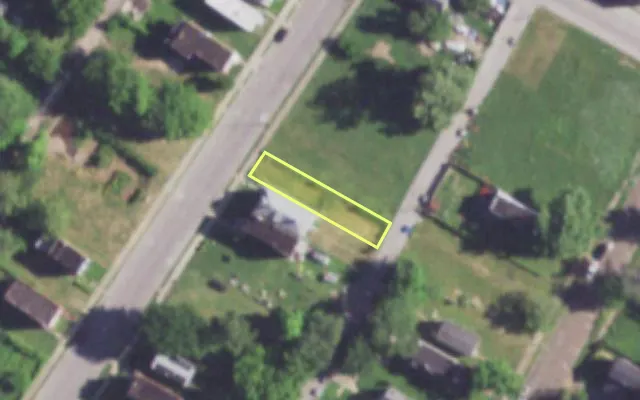 Aerial view of 4238 PRAIRIE AV — vacant lot, St. Louis with approximate parcel outline