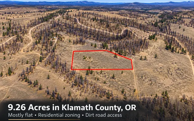 LandCentral listing preview for 9.26 acres in Klamath, OR — 15884