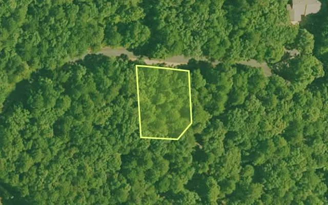 Aerial view of SALINE County parcel 640-00117-000 — Arkansas post-auction with approximate parcel outline
