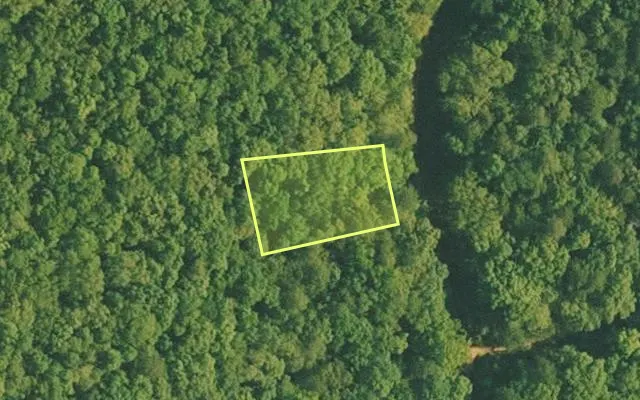 Aerial view of VAN BUREN County parcel 4500-01285-0000 — Arkansas post-auction with approximate parcel outline