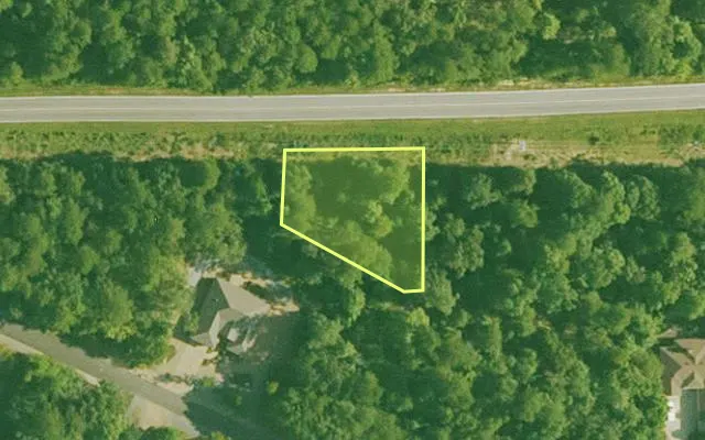 Aerial view of SALINE County parcel 596-00075-000 — Arkansas post-auction with approximate parcel outline