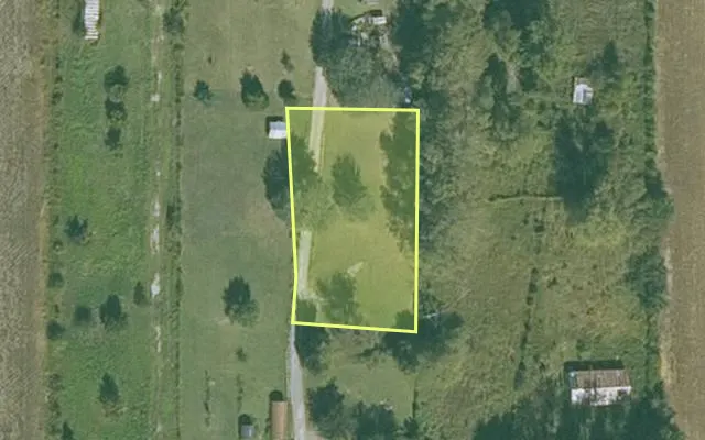 Aerial view of MISSISSIPPI County parcel 105-03598-300 — Arkansas post-auction with approximate parcel outline