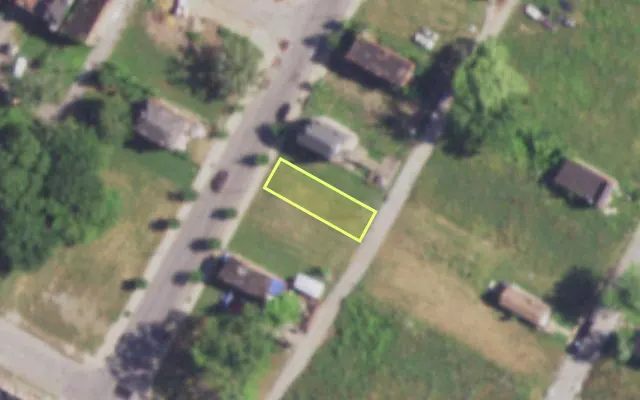 Aerial view of 3022 N NEWSTEAD AV — vacant lot, St. Louis with approximate parcel outline