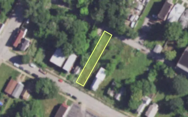 Aerial view of 4145 LEXINGTON AV — vacant lot, St. Louis with approximate parcel outline