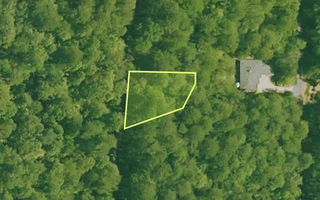 Aerial view of GARLAND County parcel 74299 — Arkansas post-auction with approximate parcel outline