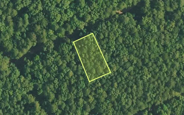 Aerial view of VAN BUREN County parcel 4400-12270-0000 — Arkansas post-auction with approximate parcel outline