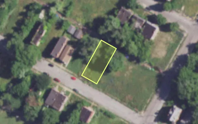 Aerial view of 4017 COTE BRILLIANTE AV — vacant lot, St. Louis with approximate parcel outline