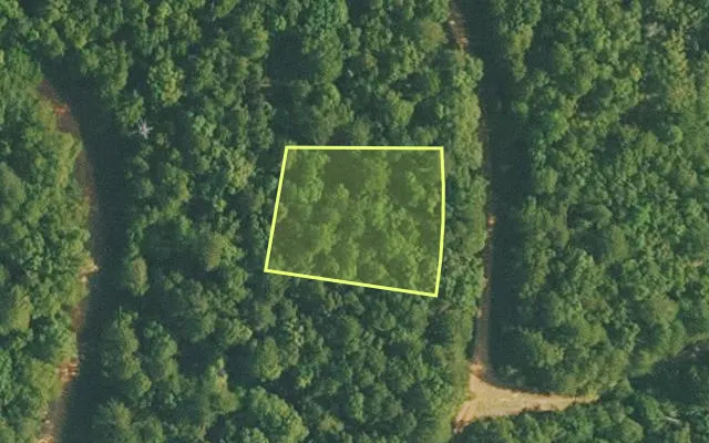 Aerial view of VAN BUREN County parcel 4050-02077-0000 — Arkansas post-auction with approximate parcel outline