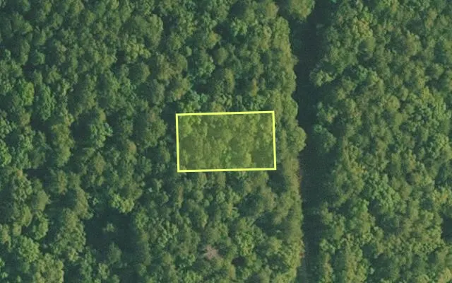 Aerial view of VAN BUREN County parcel 4500-01338-0000 — Arkansas post-auction with approximate parcel outline