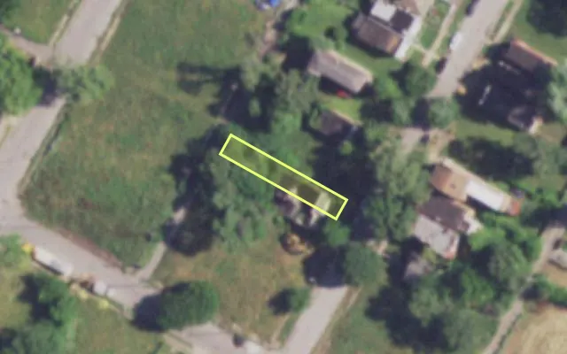 Aerial view of 1715 BELLE GLADE AV — vacant lot, St. Louis with approximate parcel outline