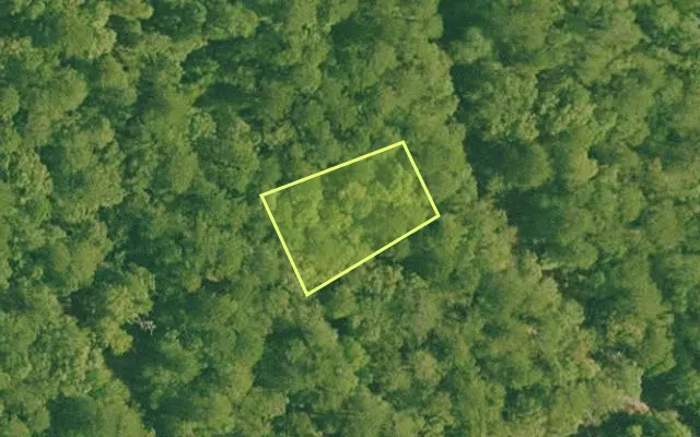 Aerial view of GARLAND County parcel 74222 — Arkansas post-auction with approximate parcel outline