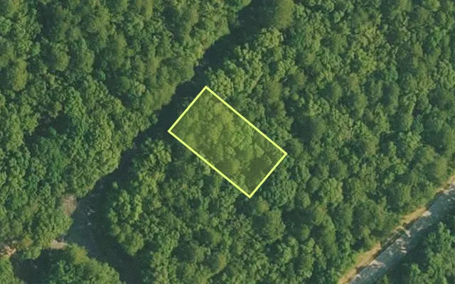 Aerial view of VAN BUREN County parcel 4400-10233-0000 — Arkansas post-auction with approximate parcel outline