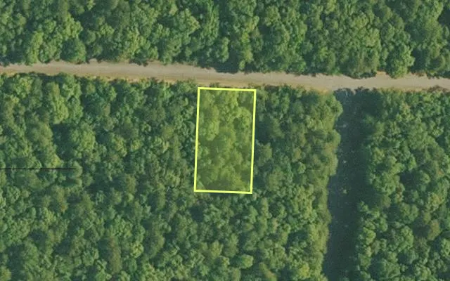 Aerial view of VAN BUREN County parcel 4400-22173-0000 — Arkansas post-auction with approximate parcel outline