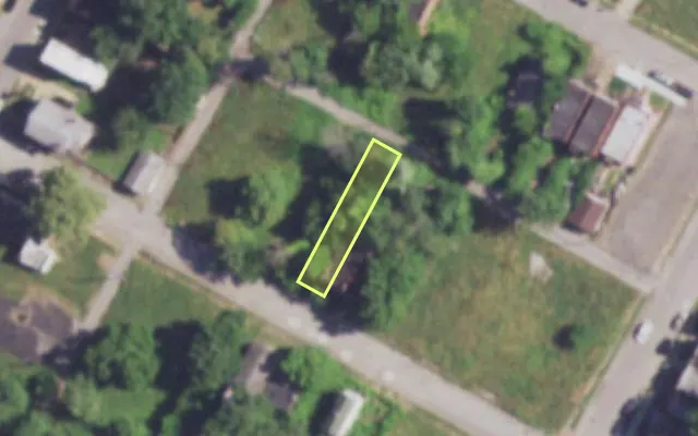 Aerial view of 4223 COTE BRILLIANTE AV — vacant lot, St. Louis with approximate parcel outline