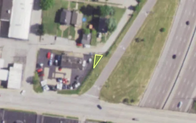 Aerial view of 6763 R ARSENAL ST — vacant lot, St. Louis with approximate parcel outline