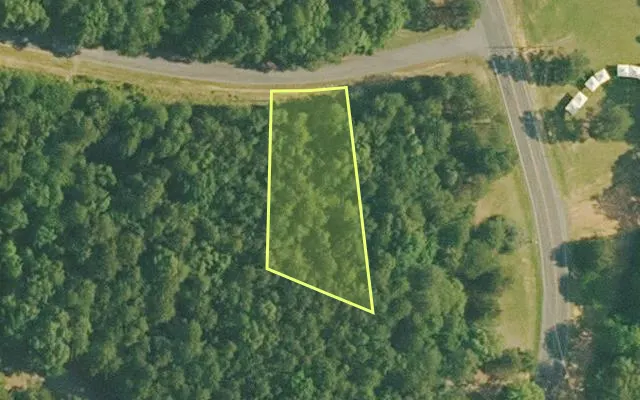 Aerial view of VAN BUREN County parcel 4400-22046-0000 — Arkansas post-auction with approximate parcel outline
