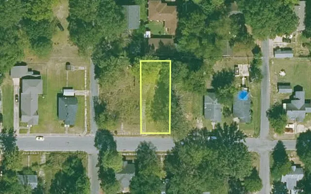 Aerial view of JEFFERSON County parcel 930-49471-000 — Arkansas post-auction with approximate parcel outline