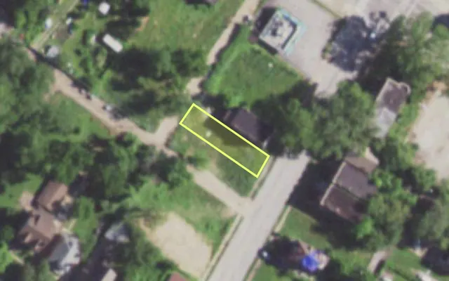 Aerial view of 1281 GOODFELLOW BLVD — vacant lot, St. Louis with approximate parcel outline