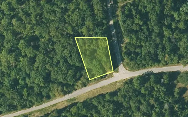 Aerial view of FULTON County parcel 145-11636-000 — Arkansas post-auction with approximate parcel outline