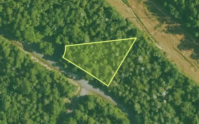 Aerial view of SALINE County parcel 384-00075-000 — Arkansas post-auction with approximate parcel outline