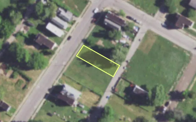 Aerial view of 4248 PRAIRIE AV — vacant lot, St. Louis with approximate parcel outline