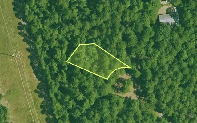 Aerial view of GARLAND County parcel 71028 — Arkansas post-auction with approximate parcel outline